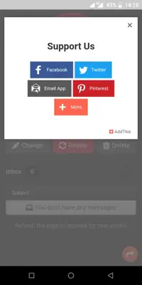 Mohmal-Free Temporary Email Address android App screenshot 2